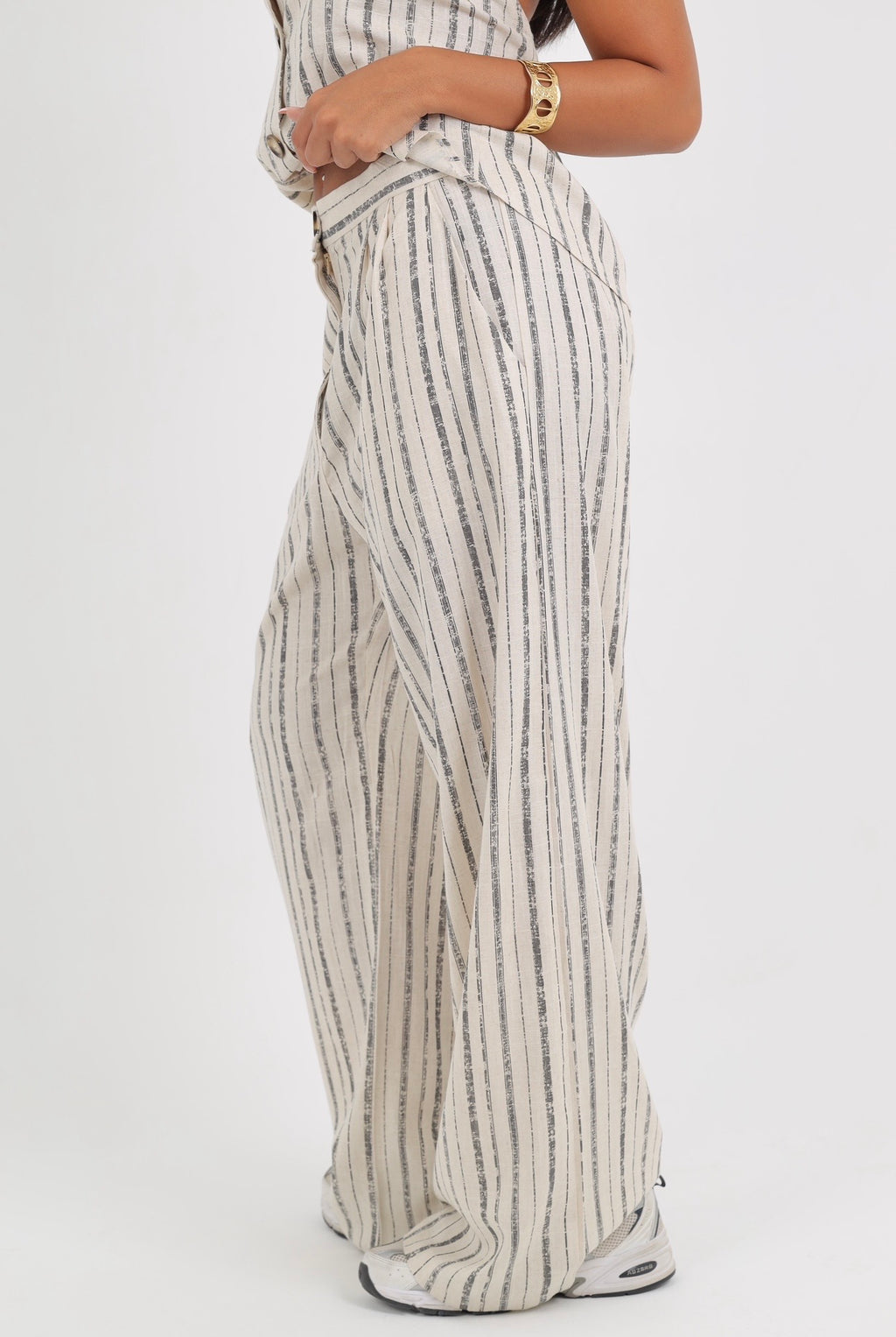 Button Linen Pants