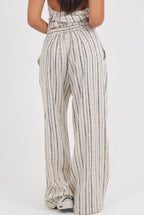 Button Linen Pants