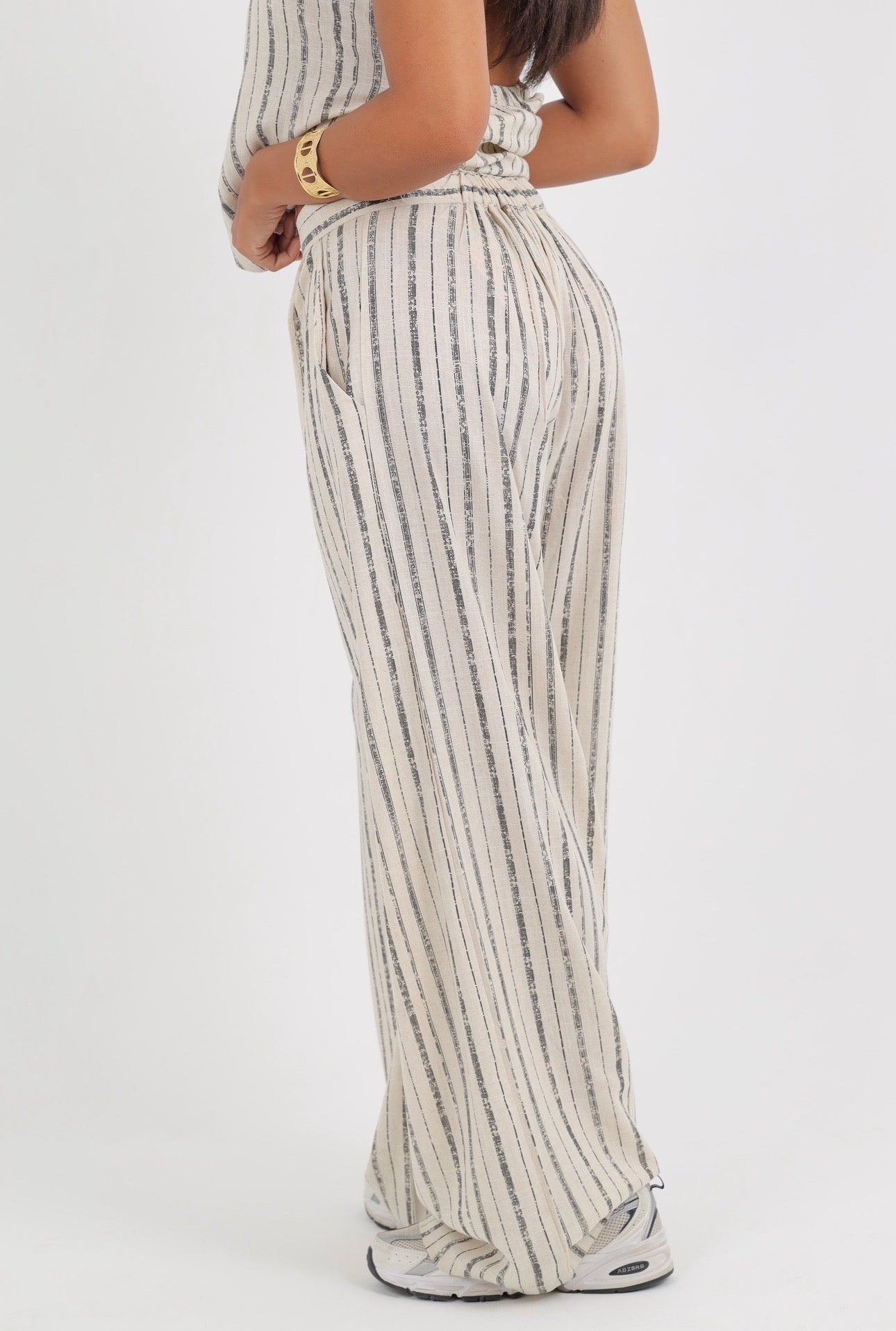 Button Linen Pants