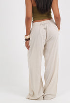 Button Linen Pants
