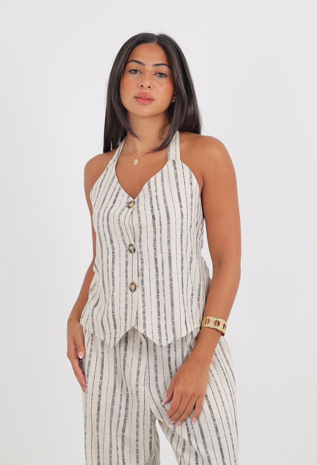 Halter Linen Vest