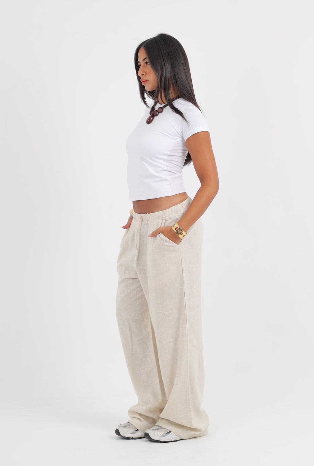 Drawstring Linen Pants