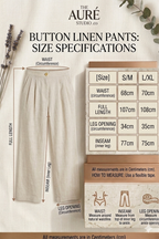 Button Linen Pants